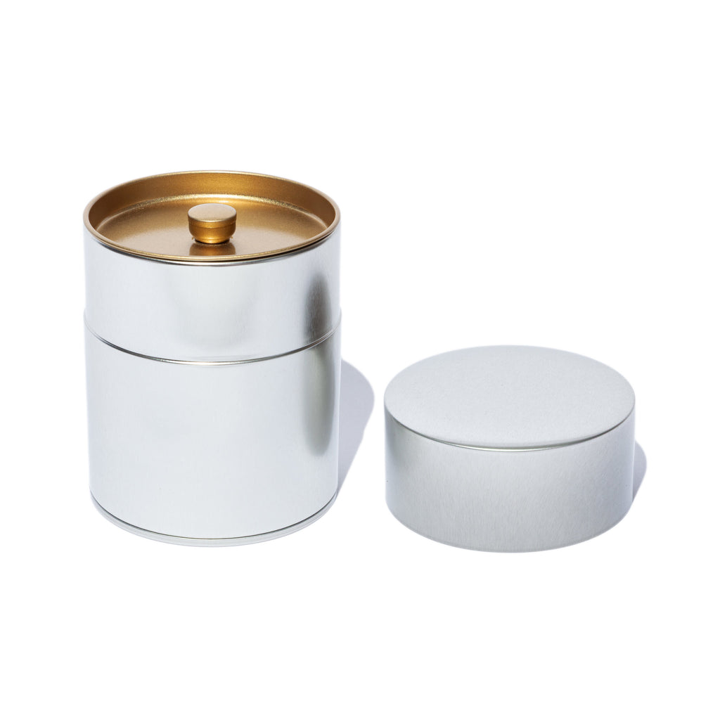 KOTODO  Silver Metal Tea Canister 200g