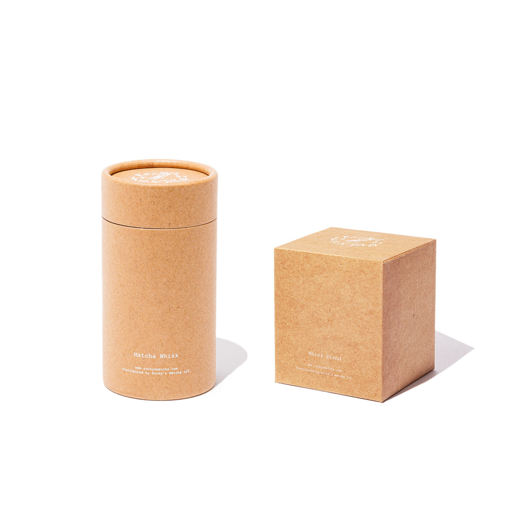 rocky's matcha Bamboo Whisk & Ceramic Whisk Stand Bundle