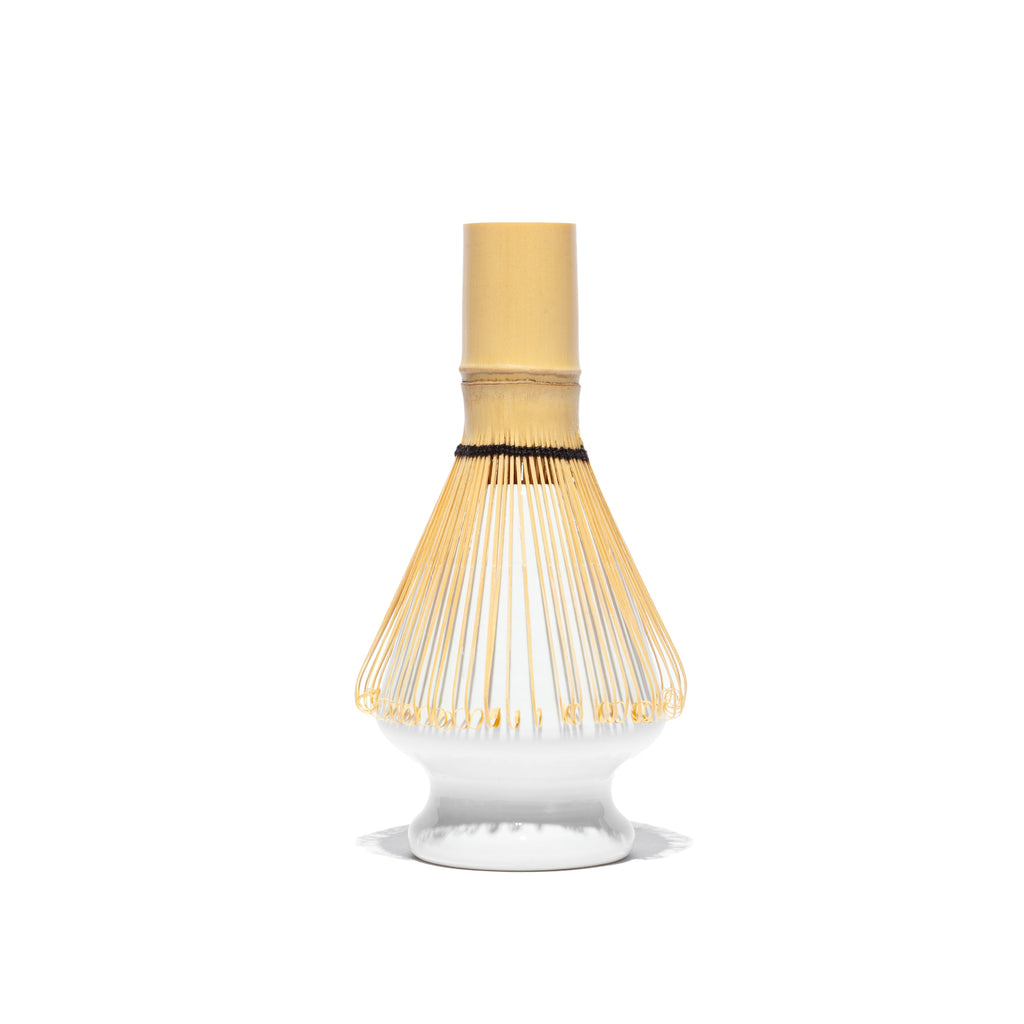 Suikaen White Ceramic Chasen Whisk Stand